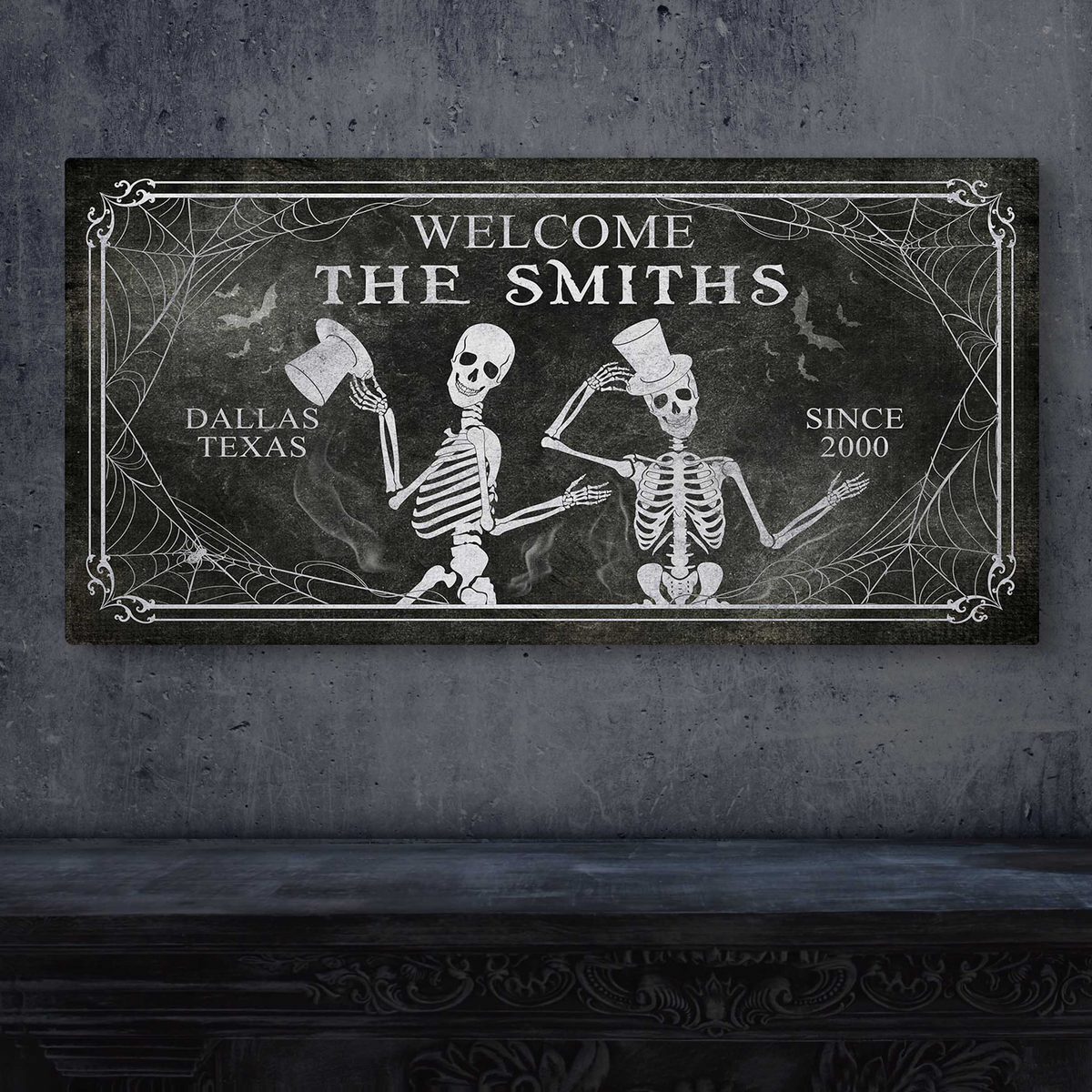 Gothic Welcome Sign by Tailored Canvases