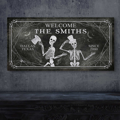 Gothic Welcome Sign by Tailored Canvases