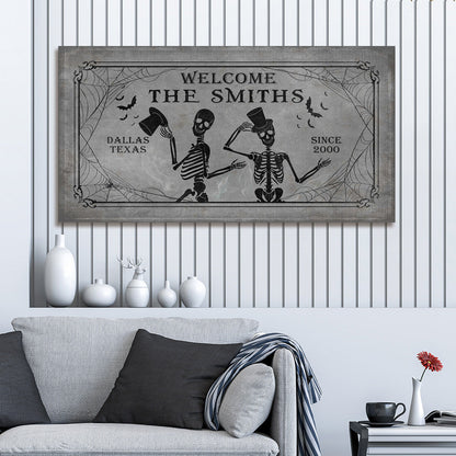 Gothic Welcome Sign by Tailored Canvases