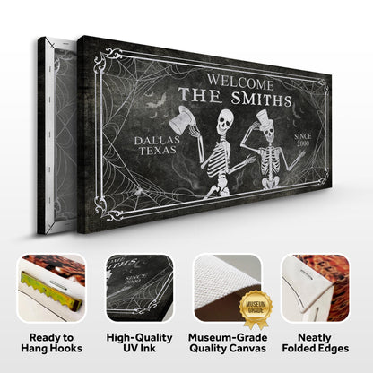 Gothic Welcome Sign by Tailored Canvases