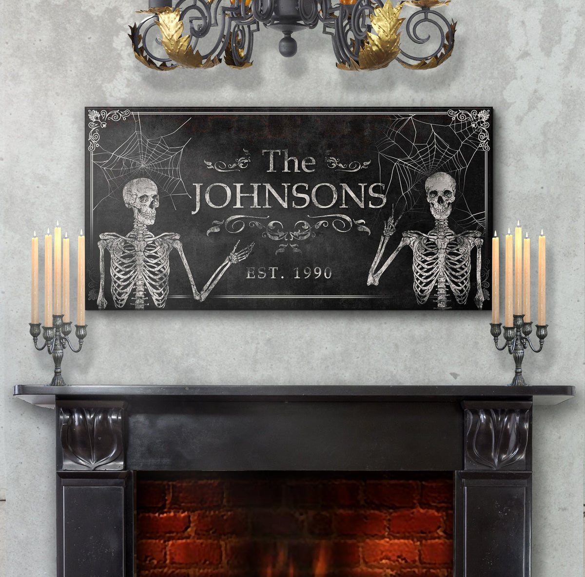 Gothic Family Sign by Tailored Canvases
