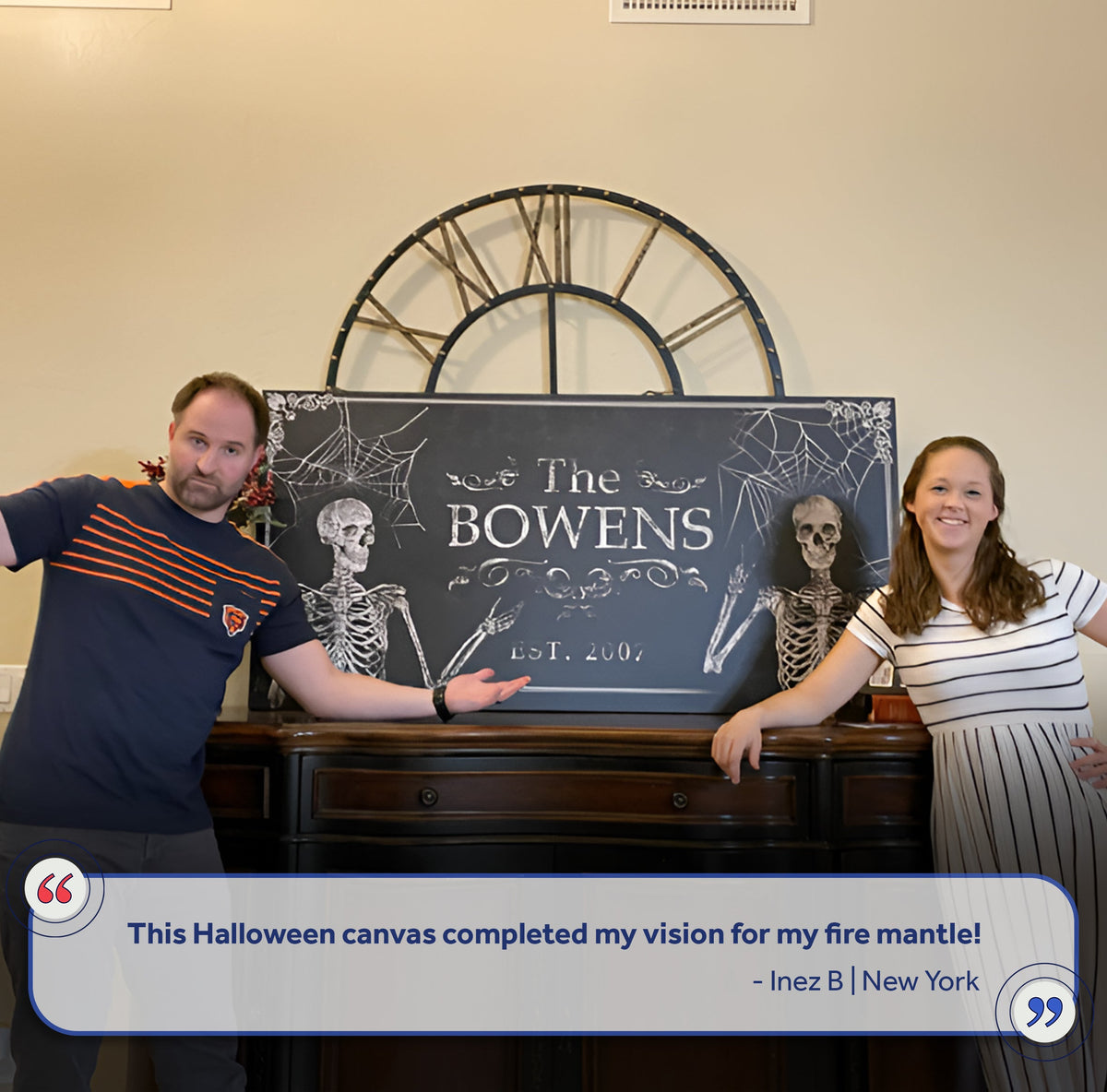 Gothic Family Sign by Tailored Canvases