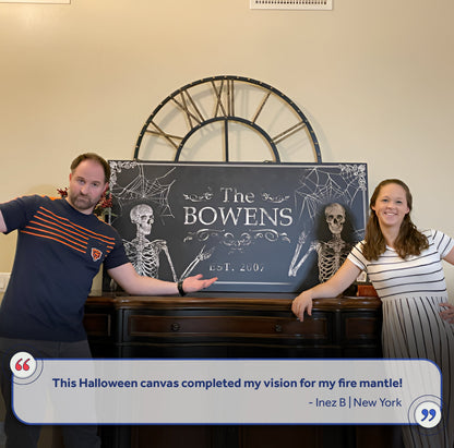 Gothic Family Sign by Tailored Canvases