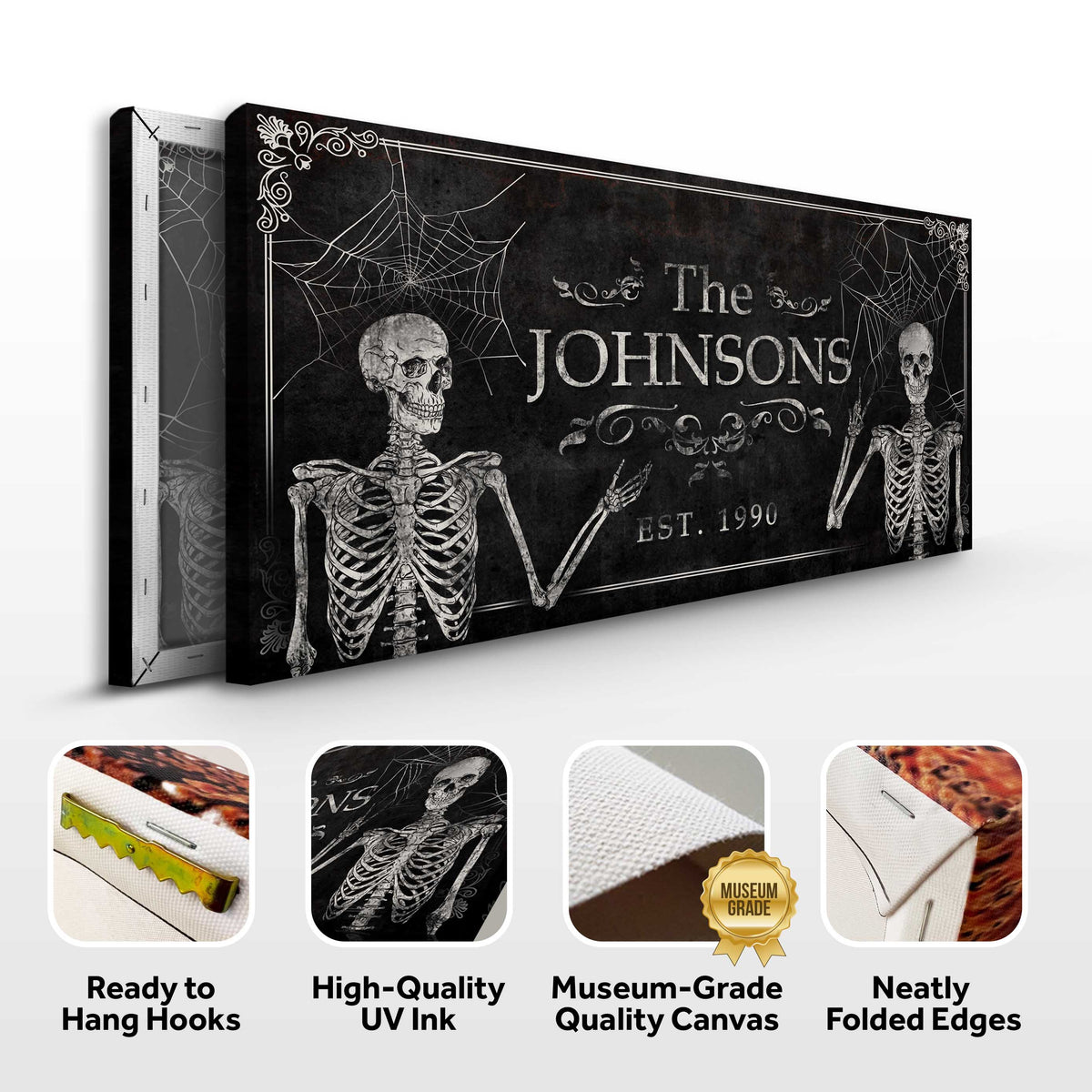 Gothic Family Sign by Tailored Canvases