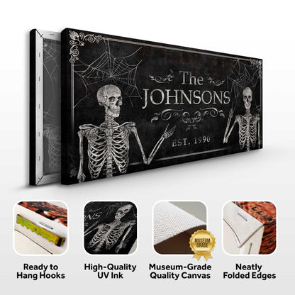 Gothic Family Sign by Tailored Canvases
