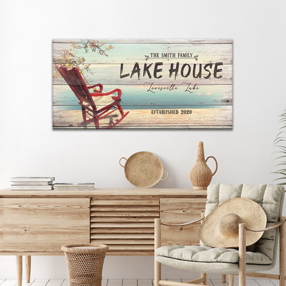 Vintage Lake House Sign by Tailored Canvases