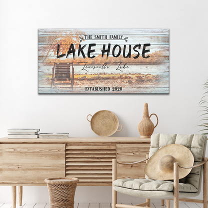 Vintage Lake House Sign by Tailored Canvases