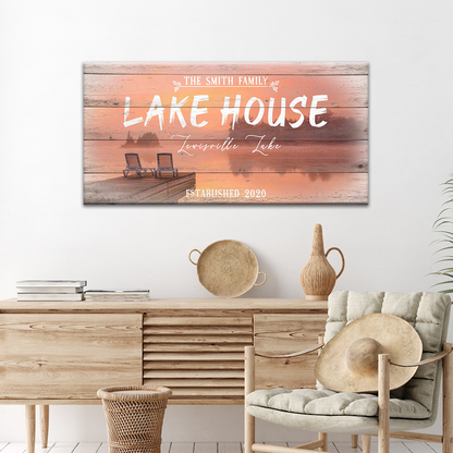 Vintage Lake House Sign by Tailored Canvases