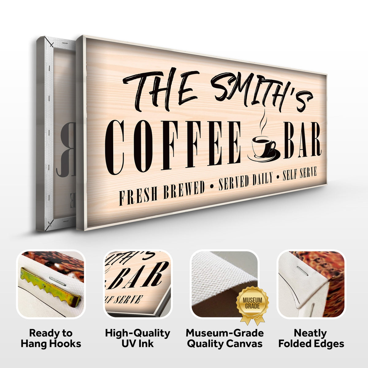Coffee Bar Sign II by Tailored Canvases