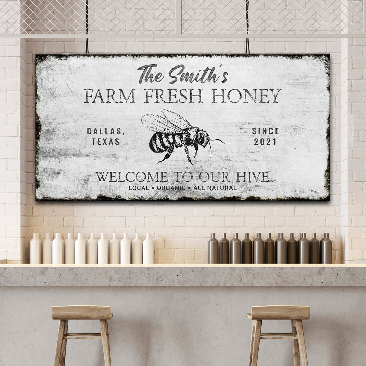 Family Farm Fresh Honey Sign by Tailored Canvases