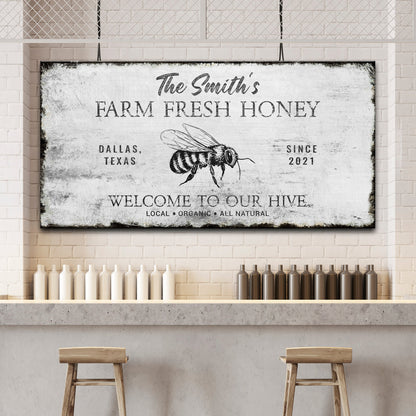 Family Farm Fresh Honey Sign by Tailored Canvases