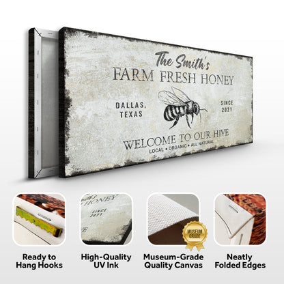 Family Farm Fresh Honey Sign by Tailored Canvases