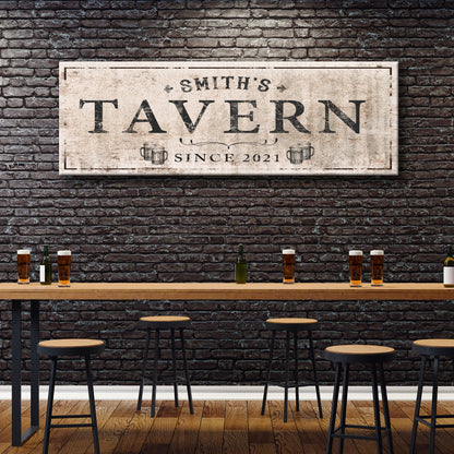 Family Tavern Sign by Tailored Canvases