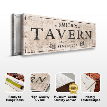 Family Tavern Sign by Tailored Canvases