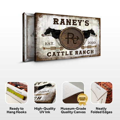 Cattle Brand - Holstein Sign by Tailored Canvases