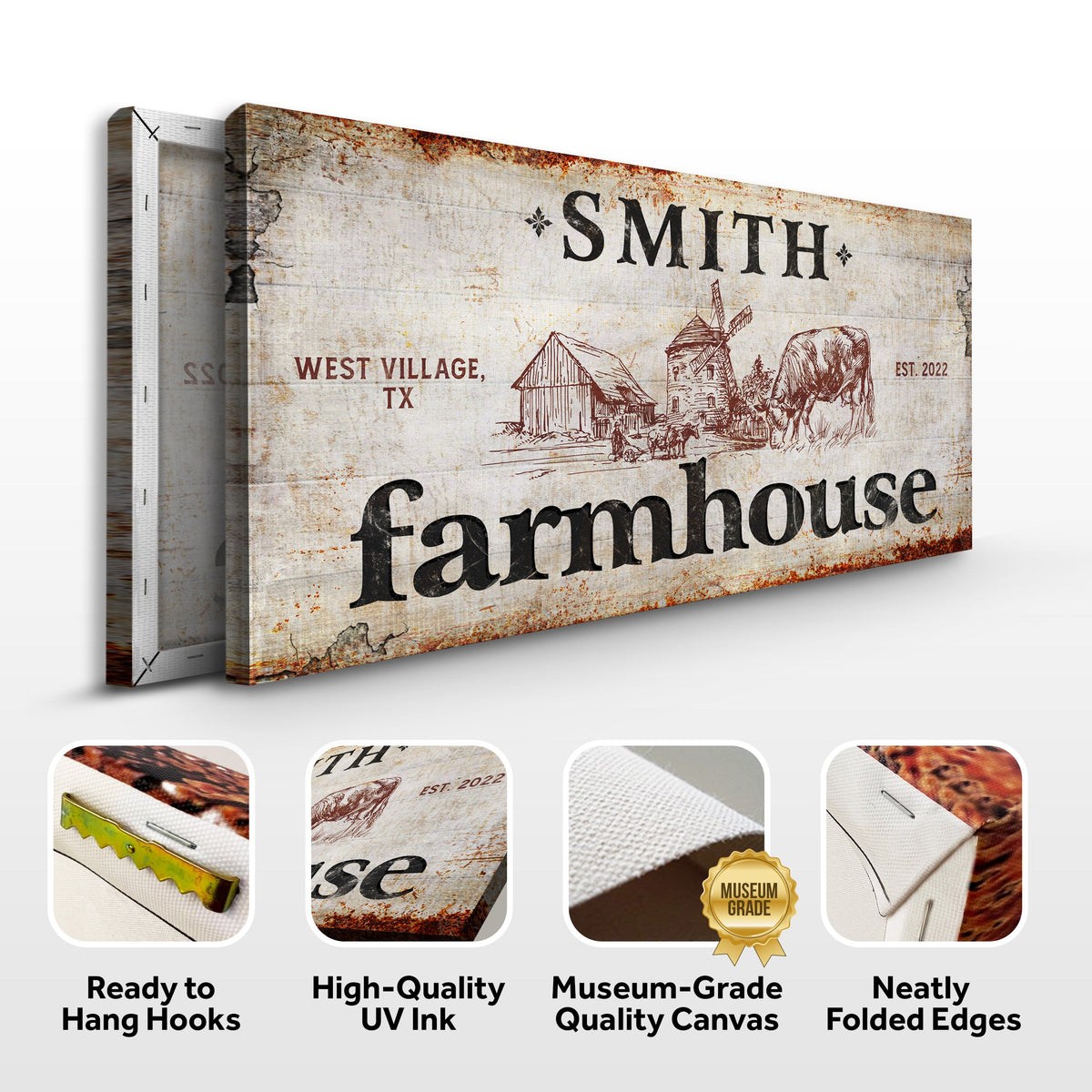 Family Farmhouse Sign II by Tailored Canvases