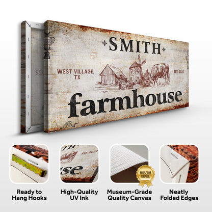 Family Farmhouse Sign II by Tailored Canvases