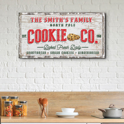 Christmas Cookie Co Sign by Tailored Canvases
