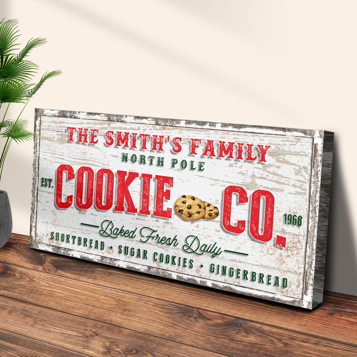 Christmas Cookie Co Sign by Tailored Canvases