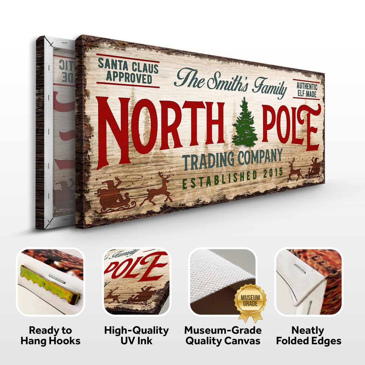 Christmas Trading Co Sign by Tailored Canvases