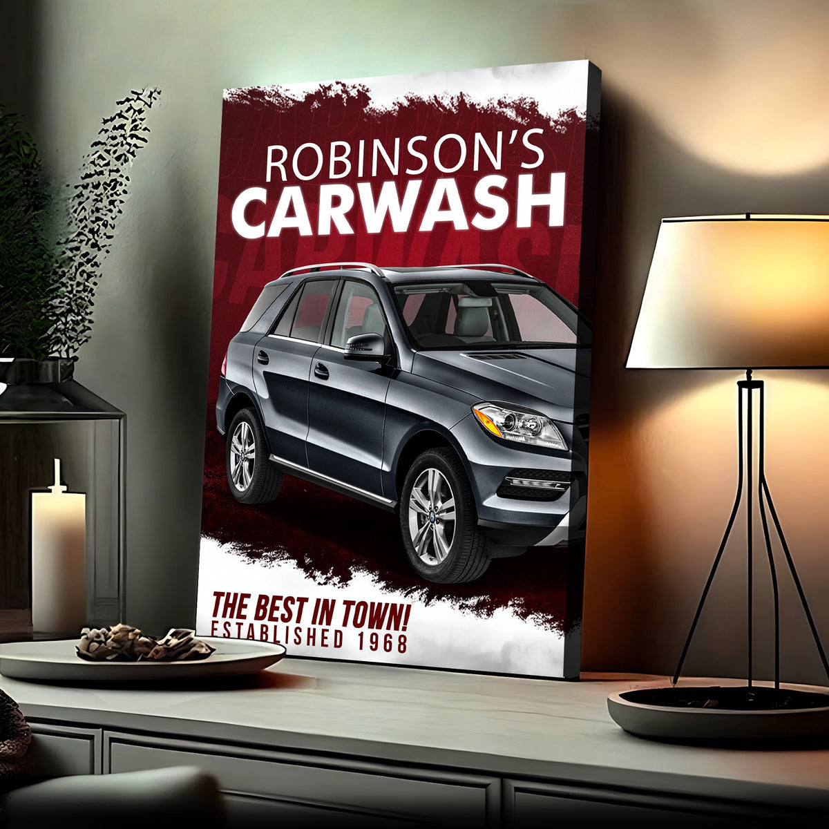 Car Wash Sign II by Tailored Canvases