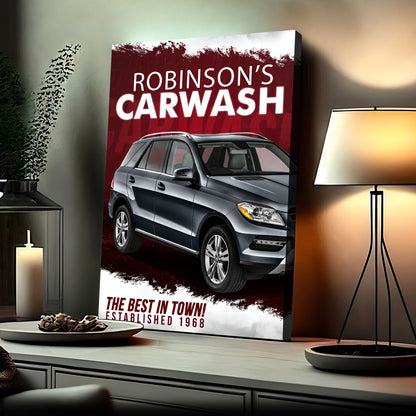 Car Wash Sign II by Tailored Canvases