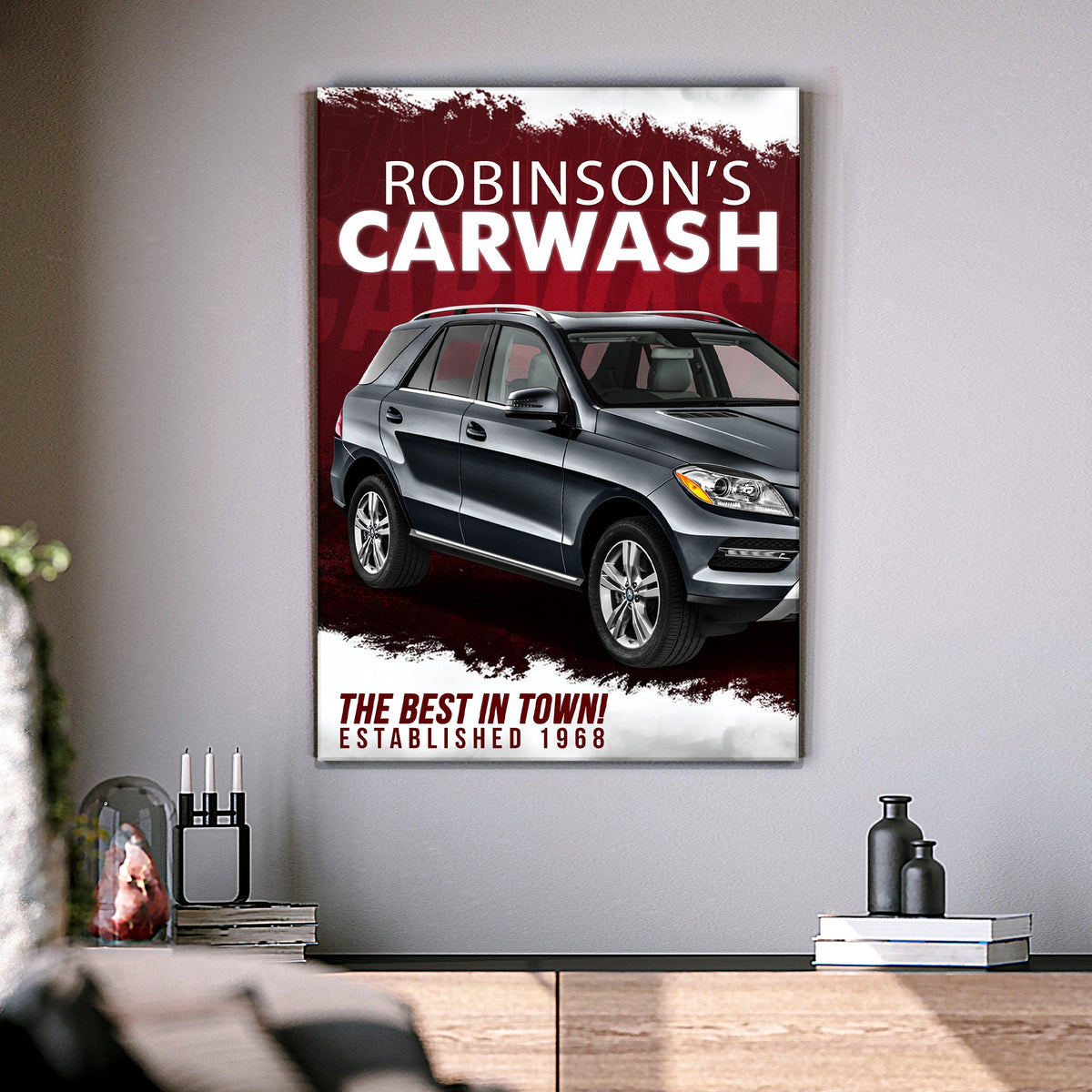 Car Wash Sign II by Tailored Canvases