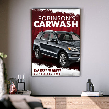 Car Wash Sign II by Tailored Canvases