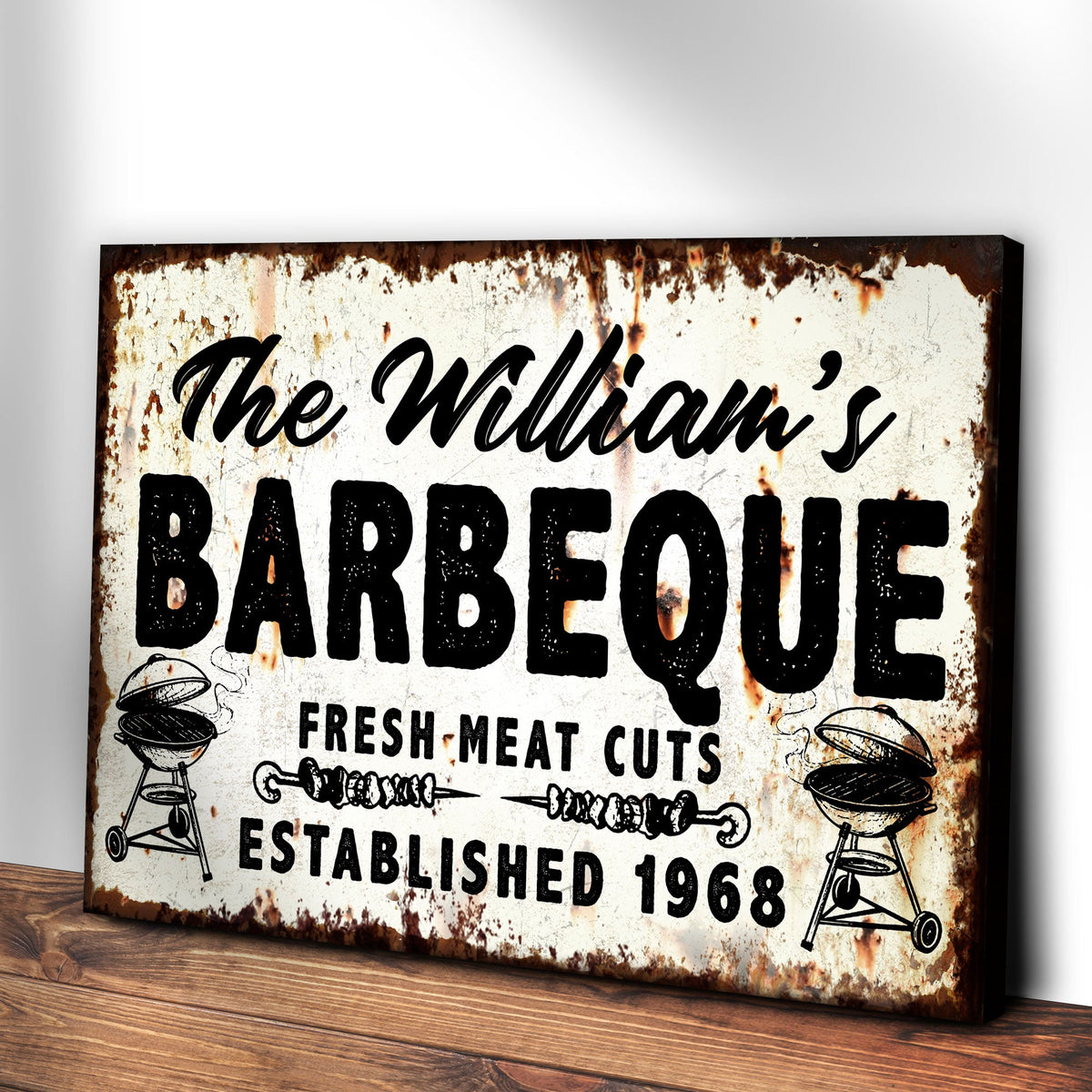 BBQ Sign IV by Tailored Canvases