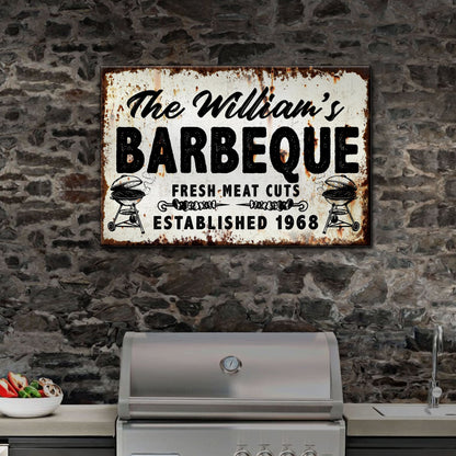BBQ Sign IV by Tailored Canvases
