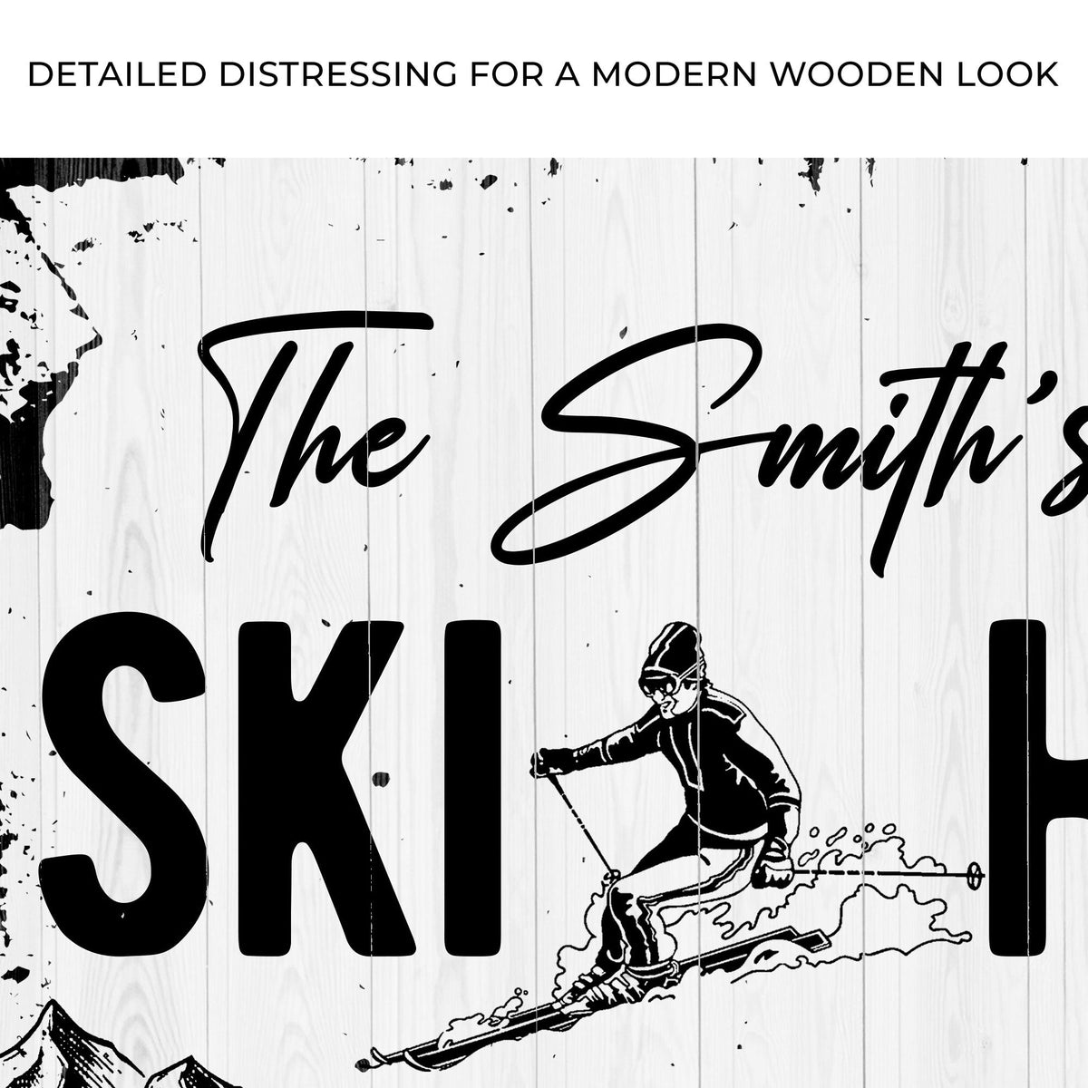 Ski House Sign by Tailored Canvases
