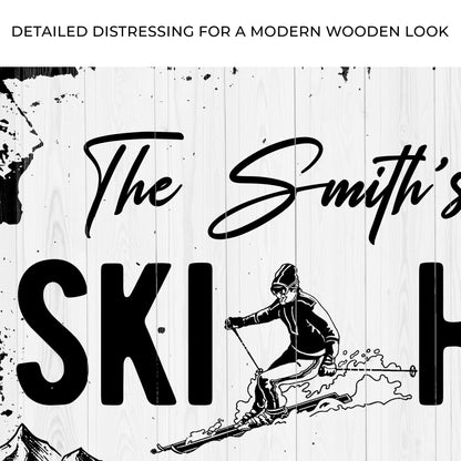 Ski House Sign by Tailored Canvases