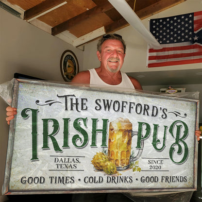 Custom Irish Pub Bar Sign II by Tailored Canvases