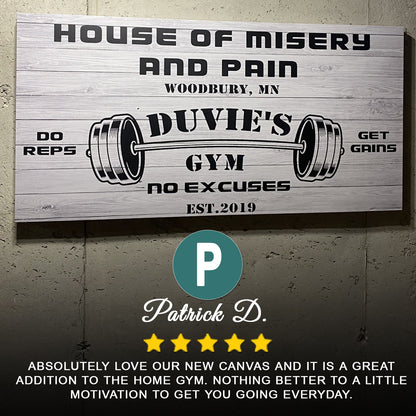 Gym Sign IV by Tailored Canvases