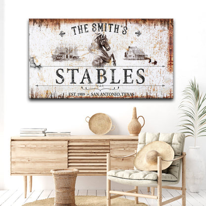 Rustic Stables Decor Sign by Tailored Canvases