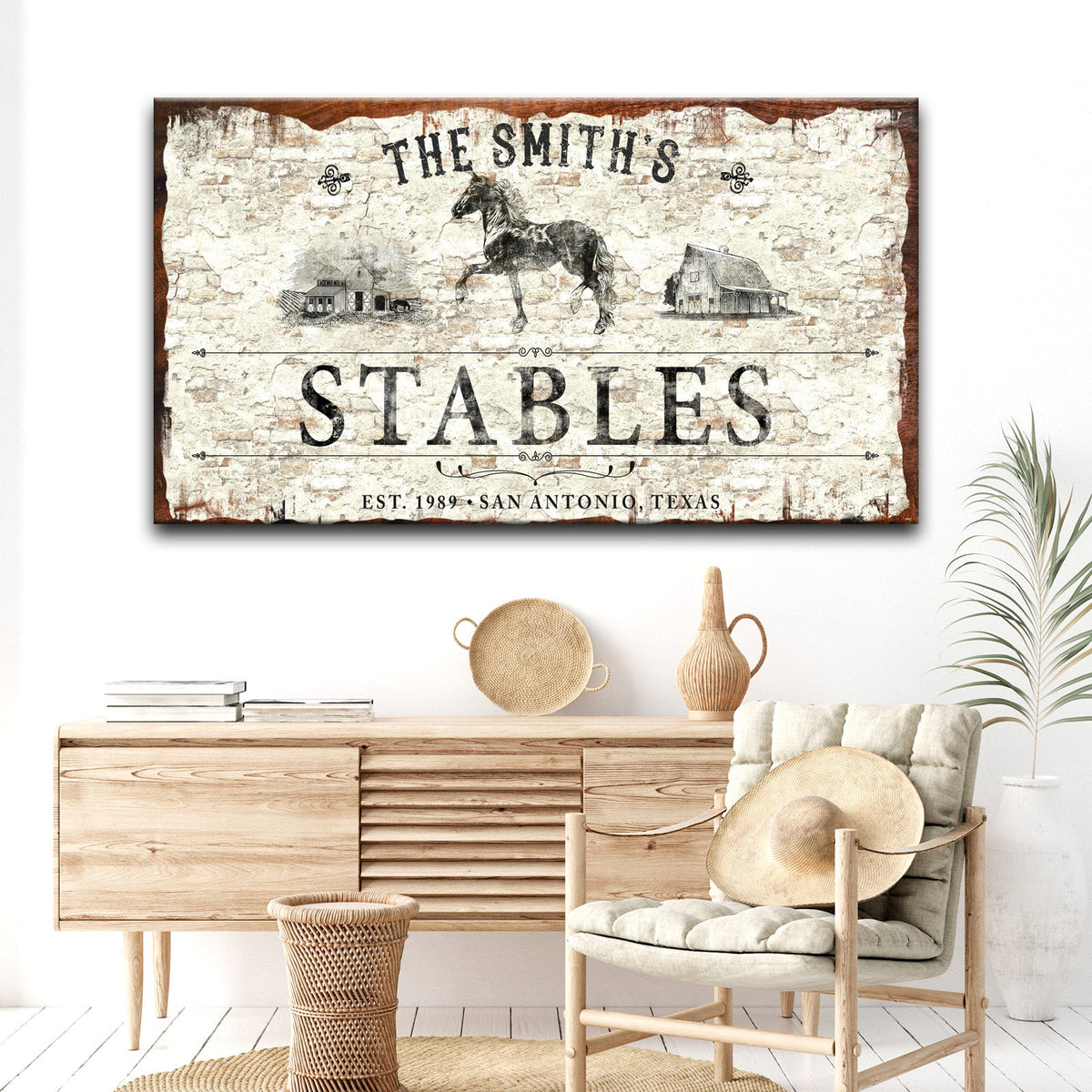 Rustic Stables Decor Sign by Tailored Canvases