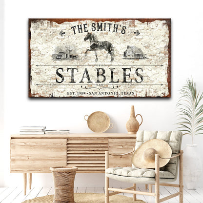 Rustic Stables Decor Sign by Tailored Canvases