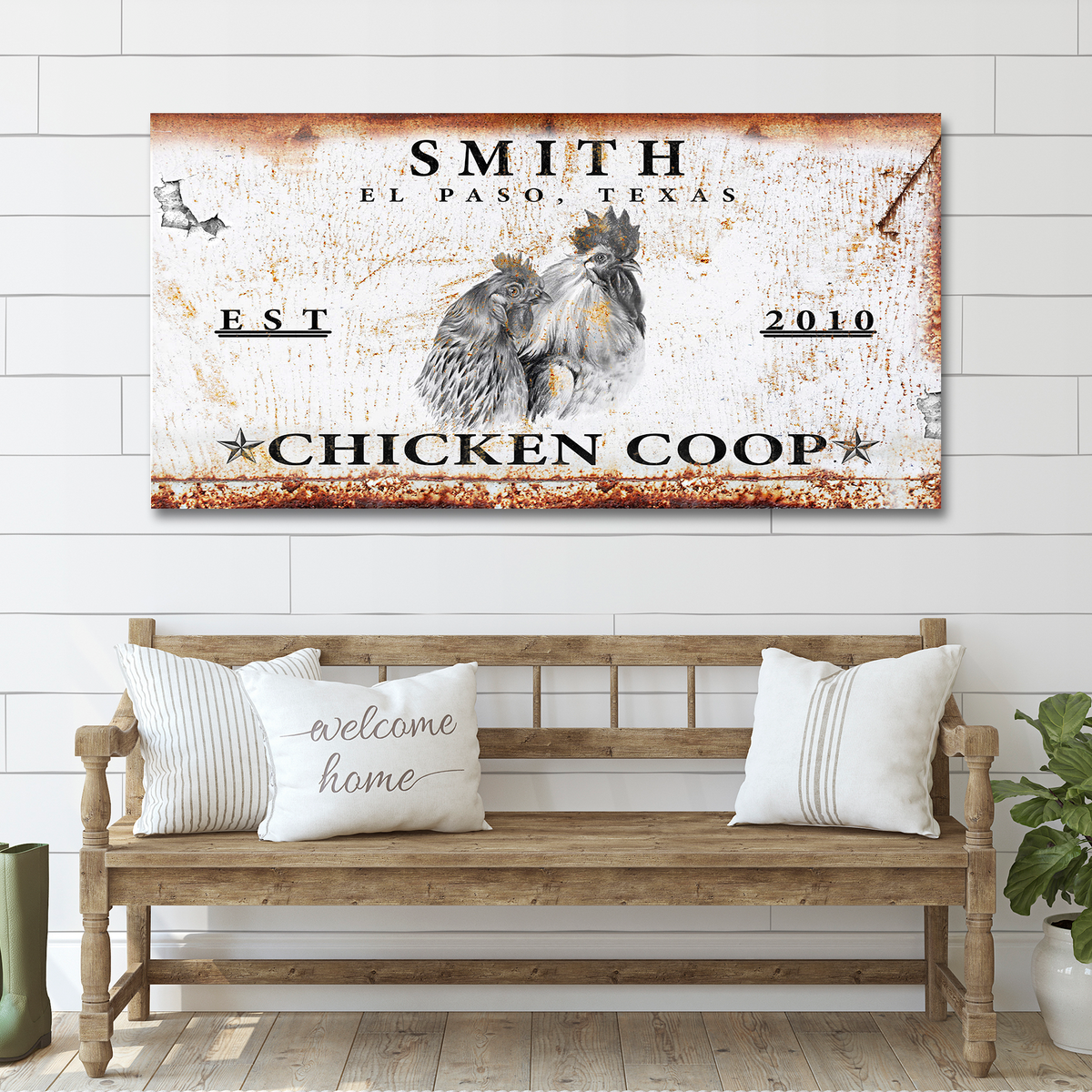 Chicken Coop Sign V by Tailored Canvases