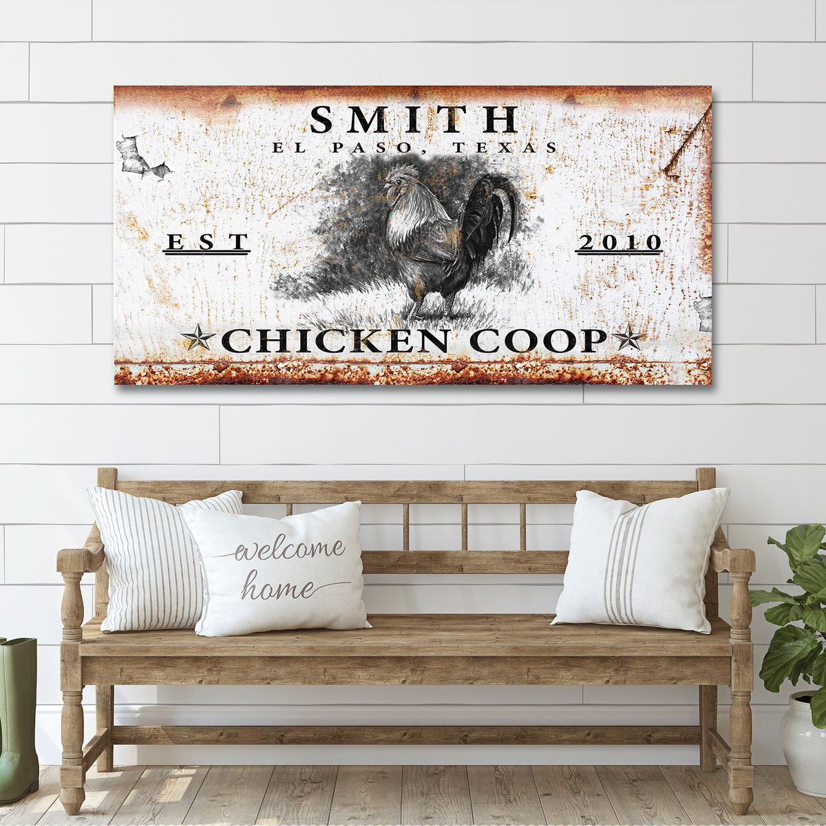 Chicken Coop Sign VI by Tailored Canvases