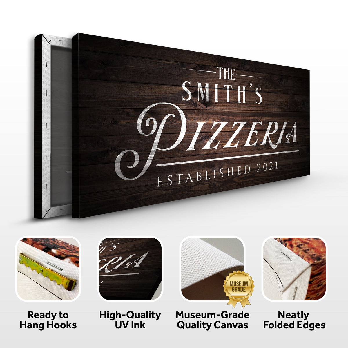 Pizzeria Sign by Tailored Canvases