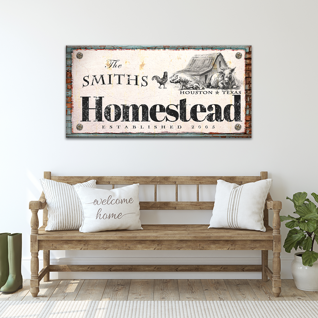 Homestead Sign by Tailored Canvases