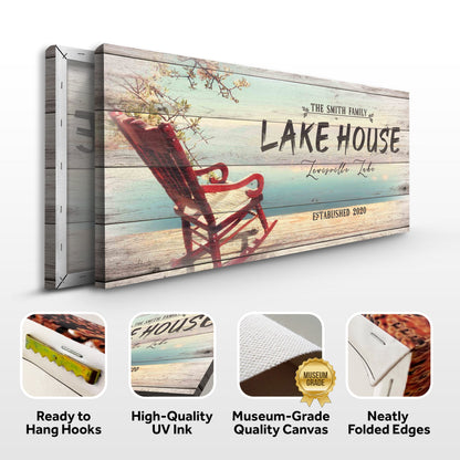 Vintage Lake House Sign by Tailored Canvases