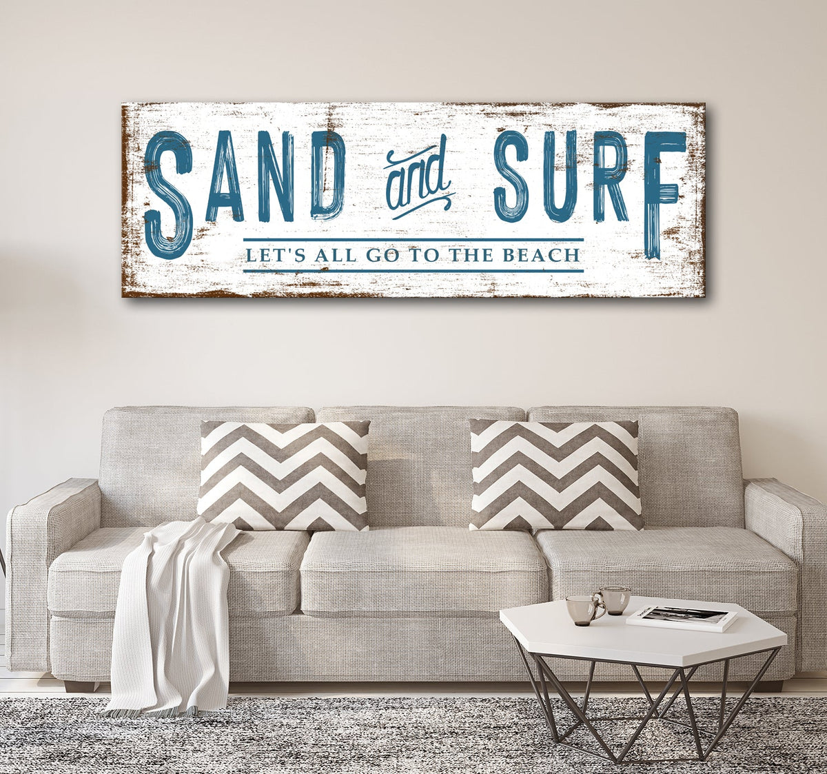 Sand And Surf Sign (Free Shipping) by Tailored Canvases