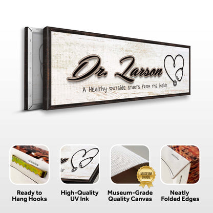 Doctor Name Sign by Tailored Canvases