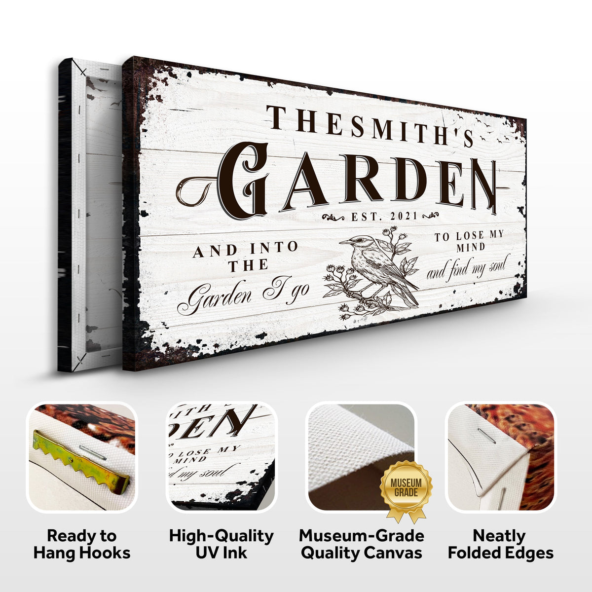 Family Garden Sign by Tailored Canvases