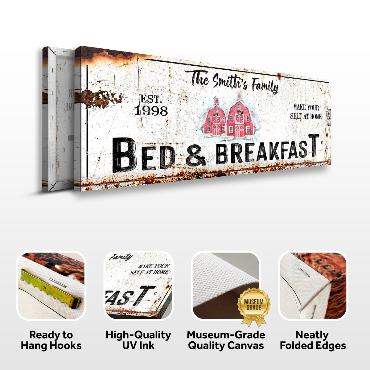 Christmas Bed & Breakfast Sign by Tailored Canvases