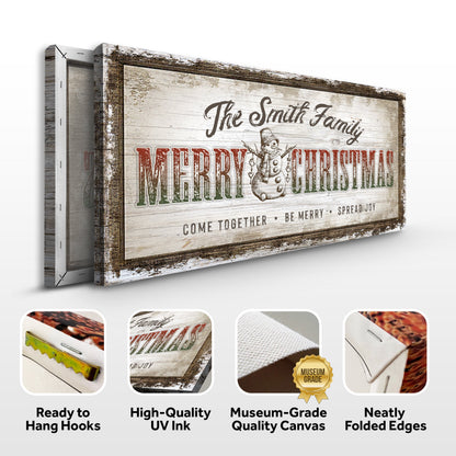 Merry Christmas Sign by Tailored Canvases