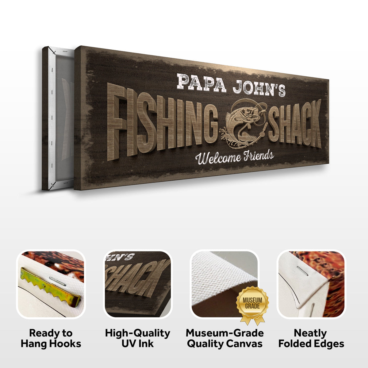 Fishing Shack Sign II by Tailored Canvases