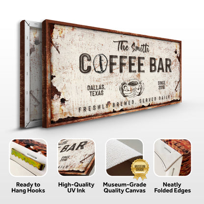 Coffee Bar Sign IV by Tailored Canvases