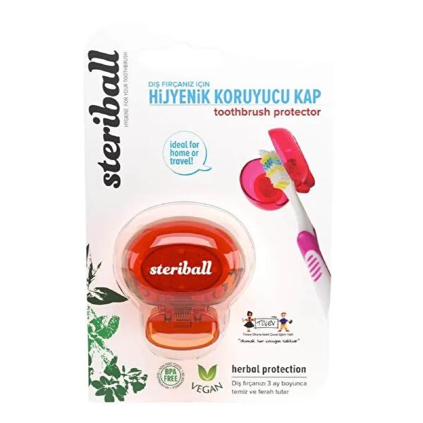 Steriball Hygienic Toothbrush Cover for Adults - Keep Your Toothbrush Clean & Fresh - Travel Toothbrush Case by Beauty Care Bag